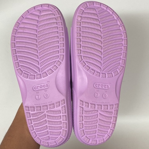 Crocs Iconic Comfort Classic Slides “Lilac” Size 9 - Picture 5 of 5